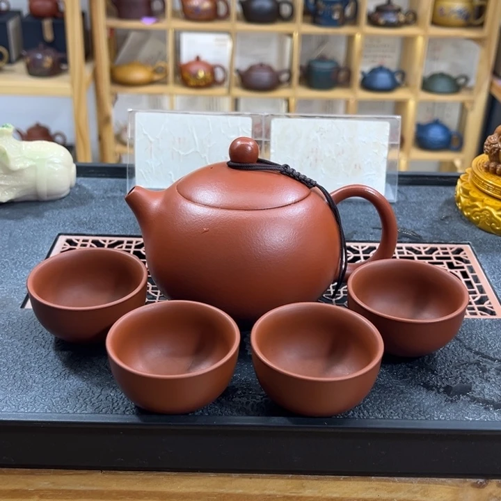 紫砂紫砂胖西施（一壶四杯）