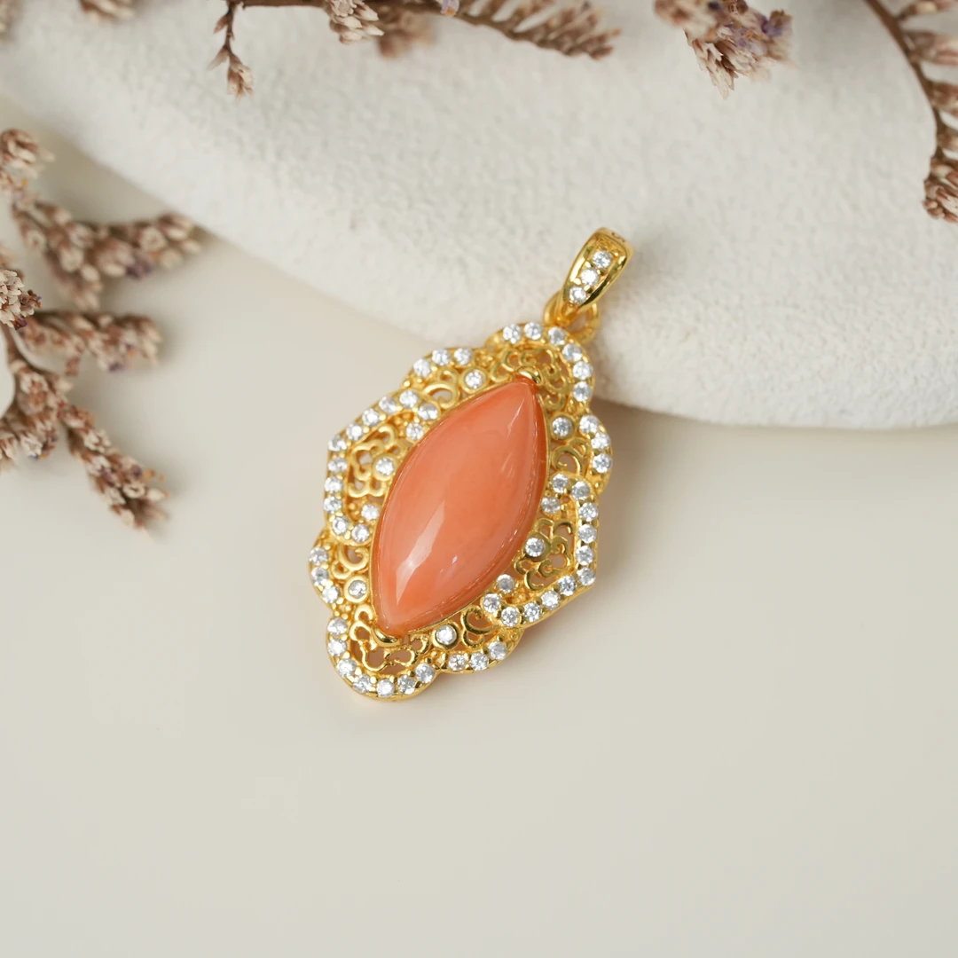 【小麦专属】珊瑚吊坠-AA40-多样性发其一