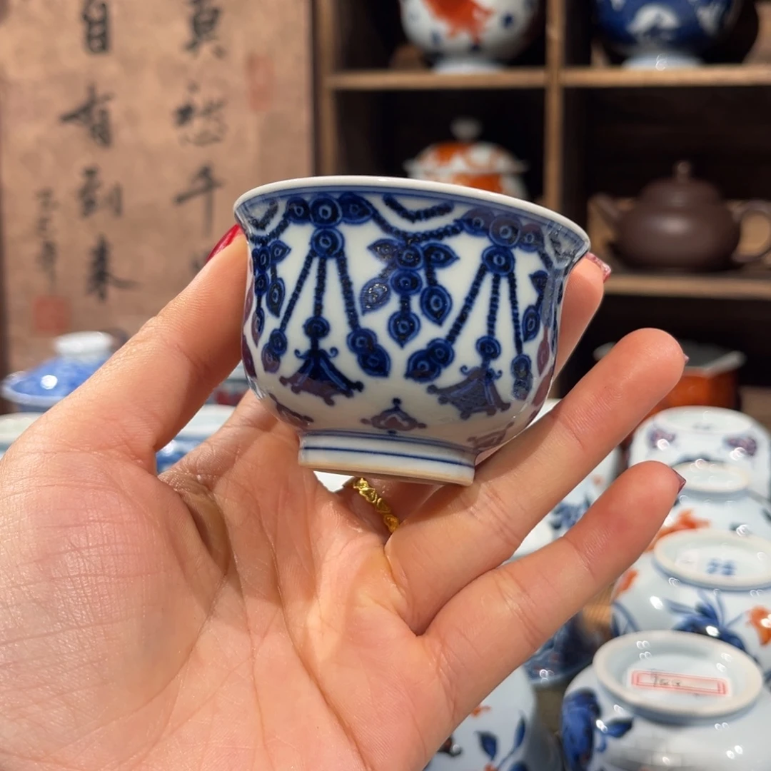 杯子陶景德镇陶瓷主人杯