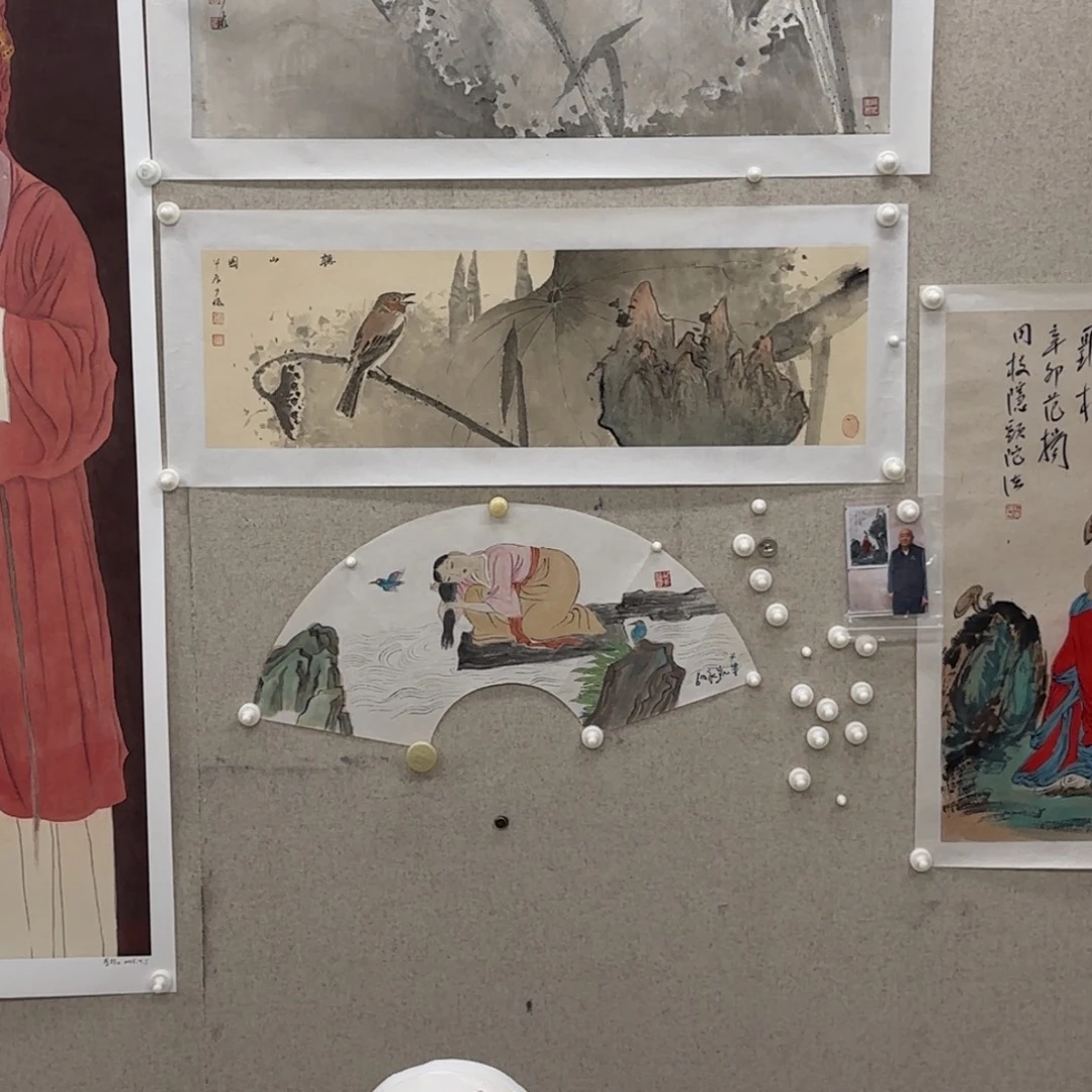 国画赵少俨 听山图