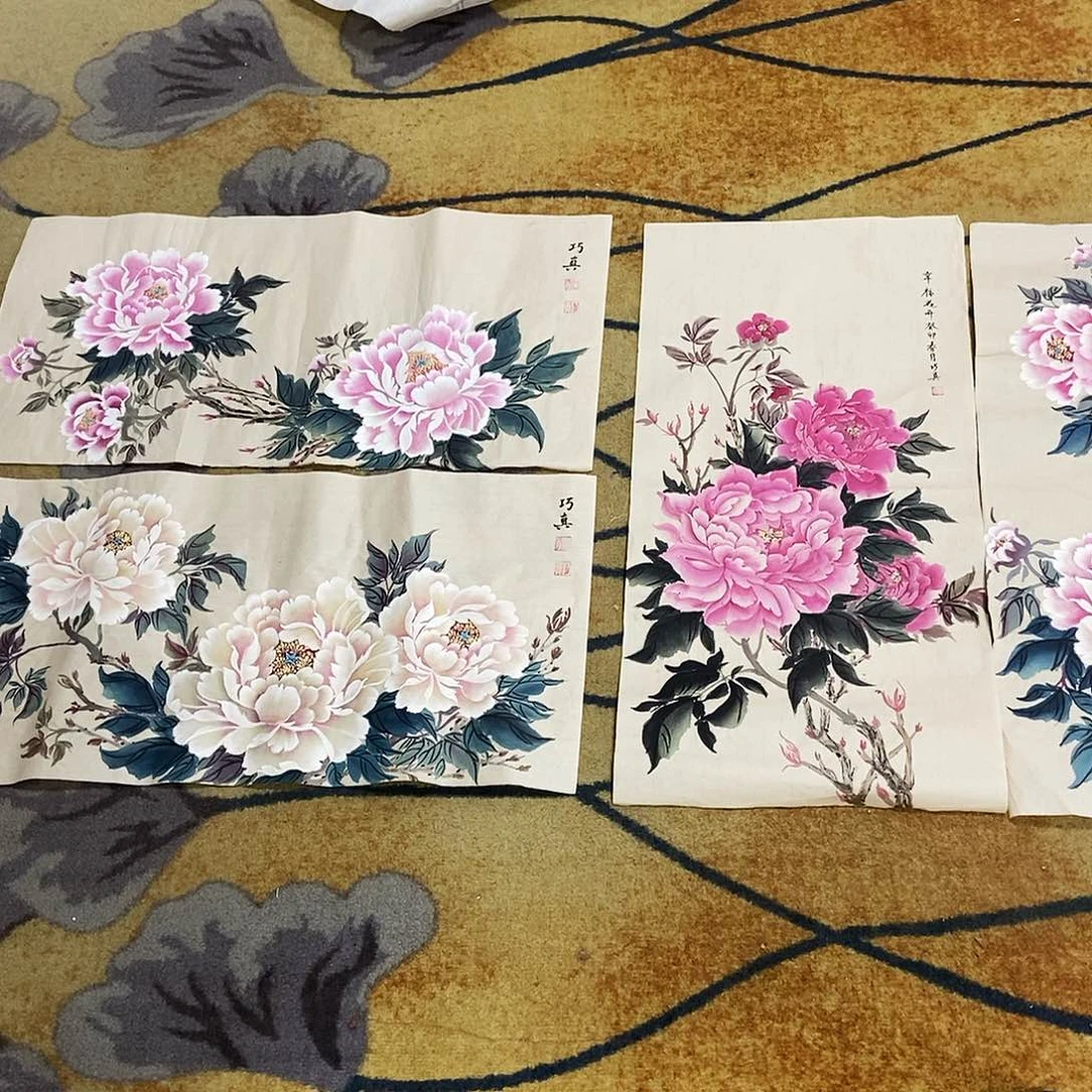 版画王*磊巧真34.68手绘画心