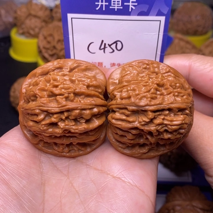 把件文玩核桃45四座楼c450