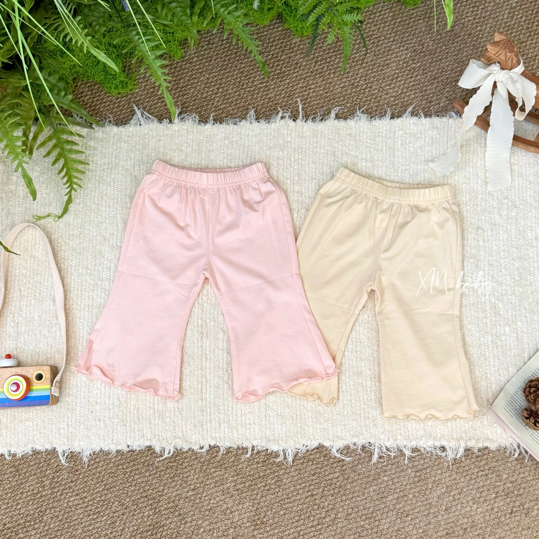 萱妈家【薄款喇叭裤】女宝宝舒适裤子 直播间专享浮力