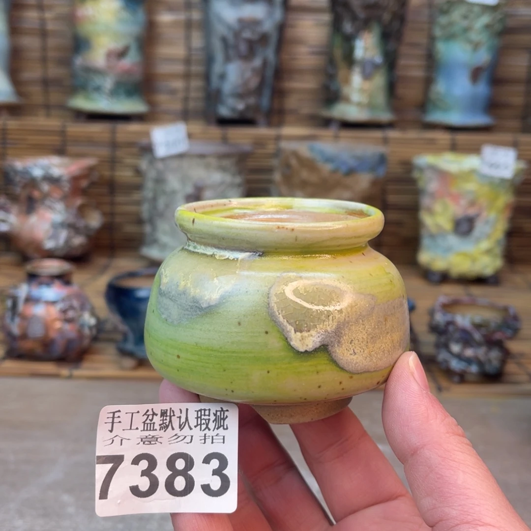 手工花盆默认瑕疵完美者勿拍