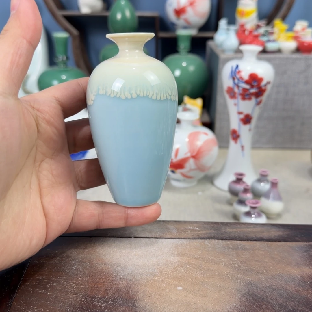 陶瓷手工小花器摆件