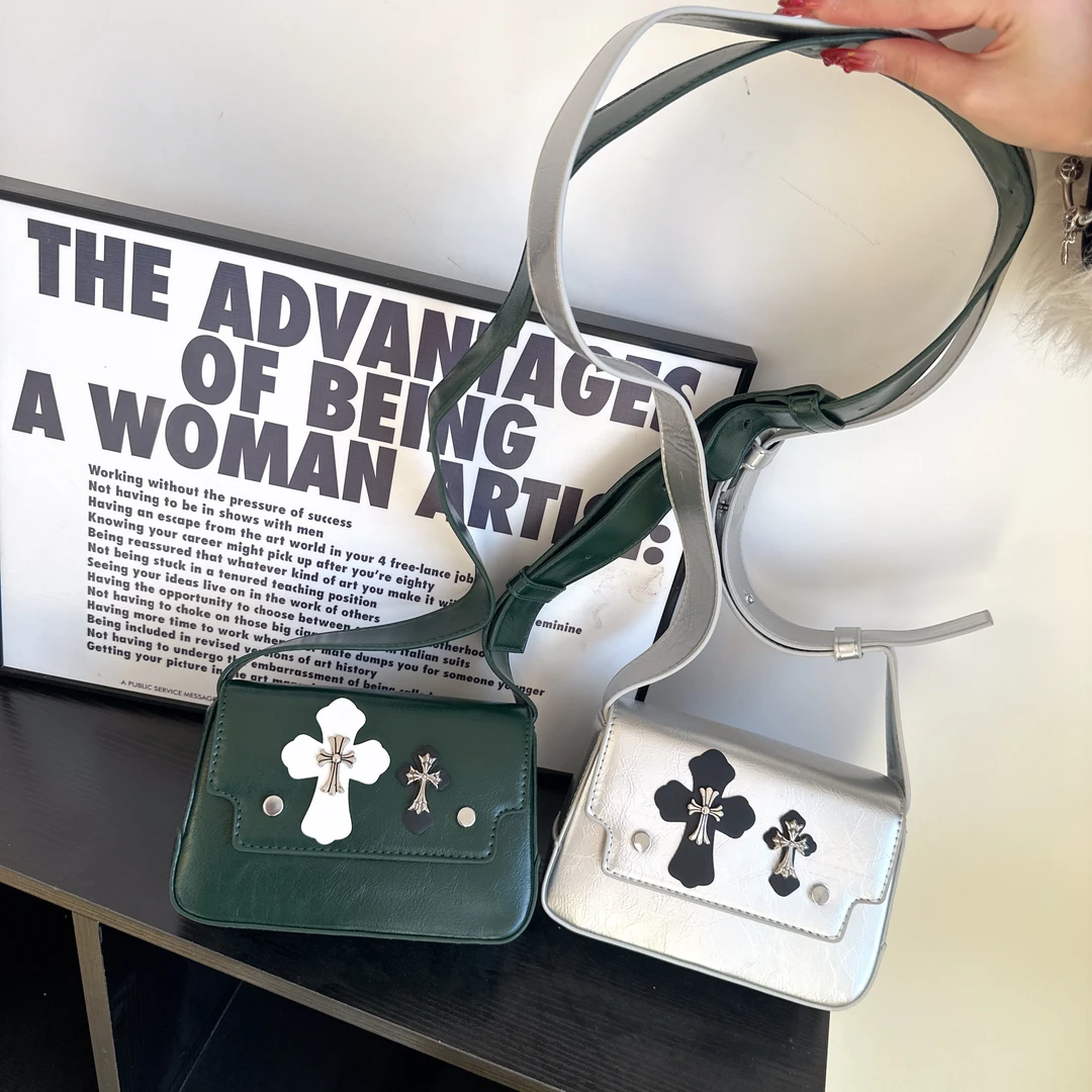 克克宽肩带斜挎包单肩包两色