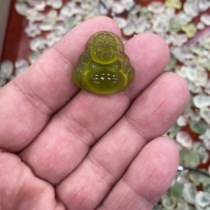 蛇纹石玉合金颈饰