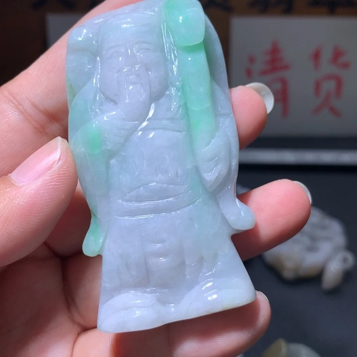翡翠未镶嵌颈饰保真天然A货翡翠