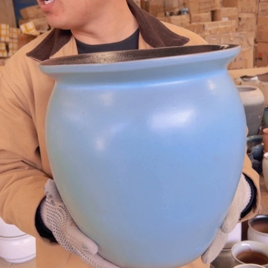 紫砂花盆高28口26————