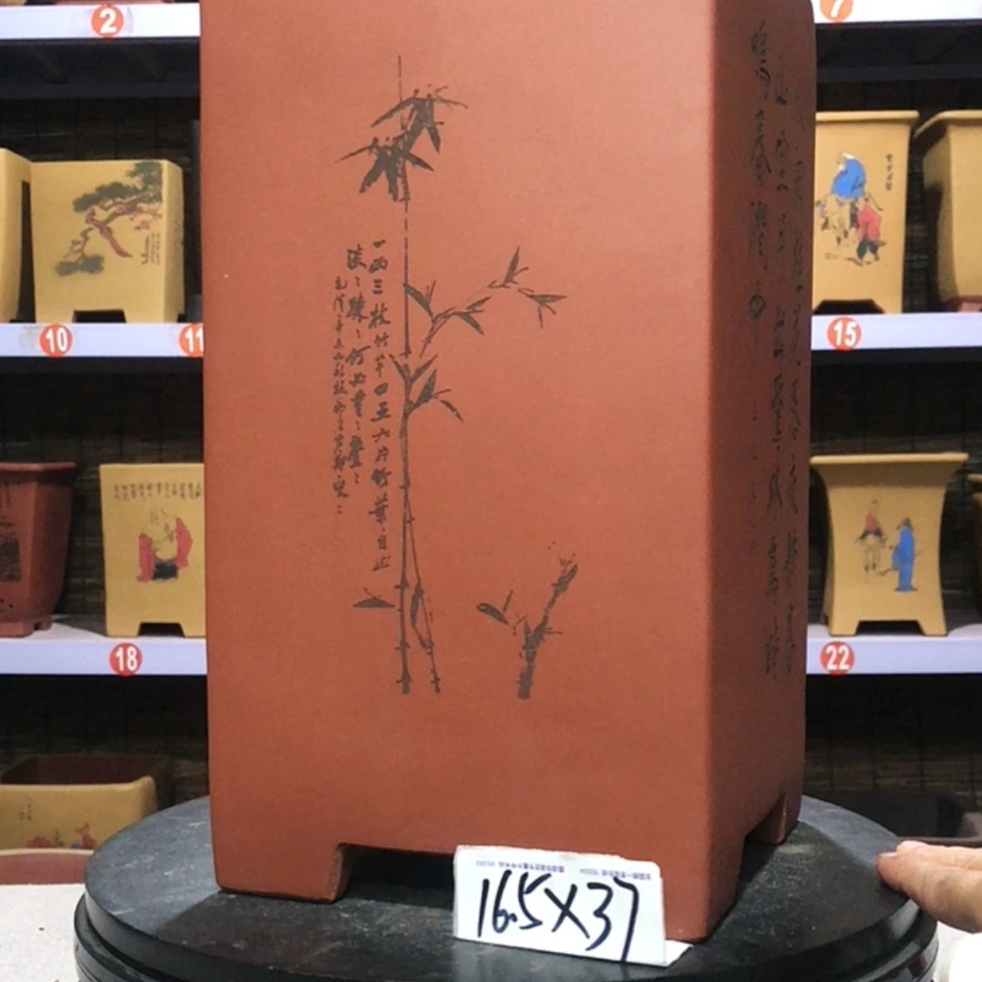 【闪购商品】紫砂花盆困****兽手工制作