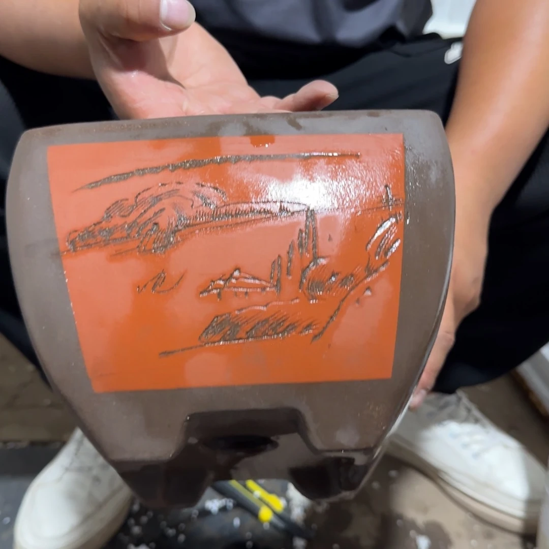 紫砂花盆口径21高度15