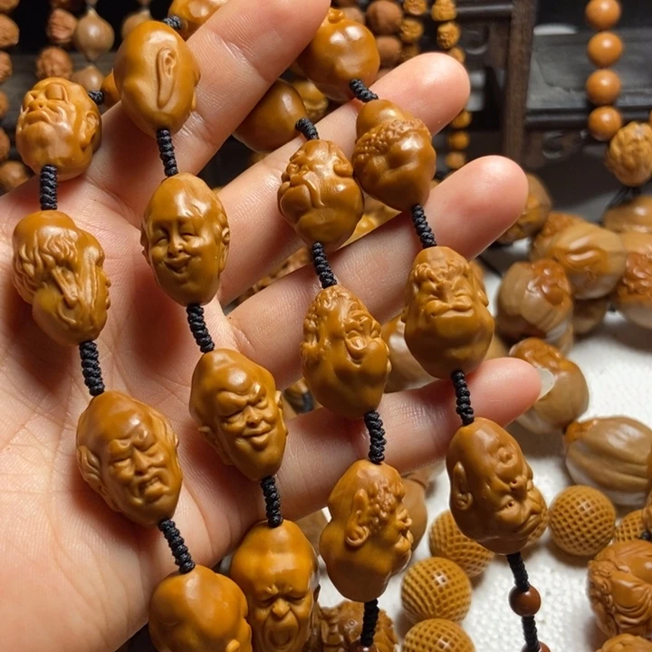 【闪购商品】橄榄核手串/手链写实罗汉脖挂