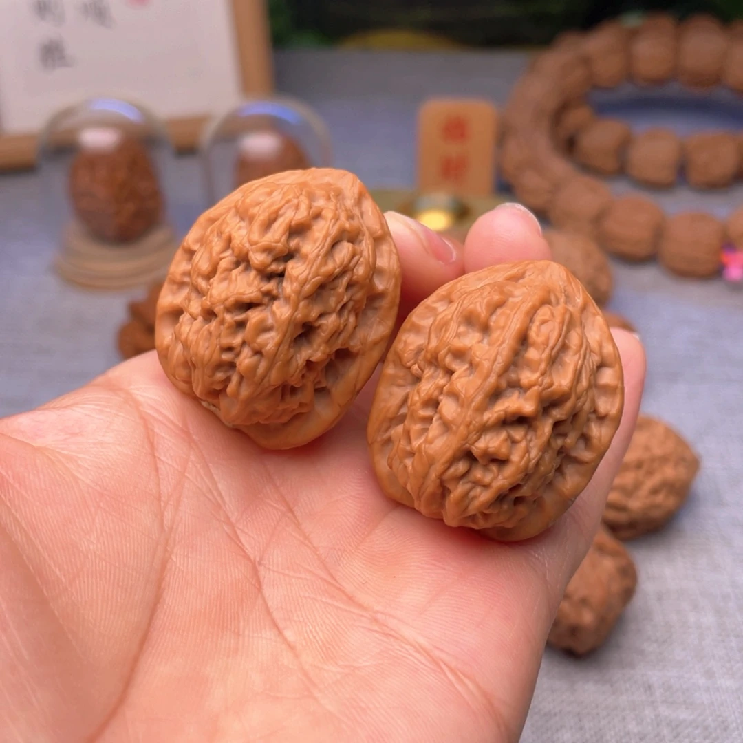 桃核把件34全品一代红莲