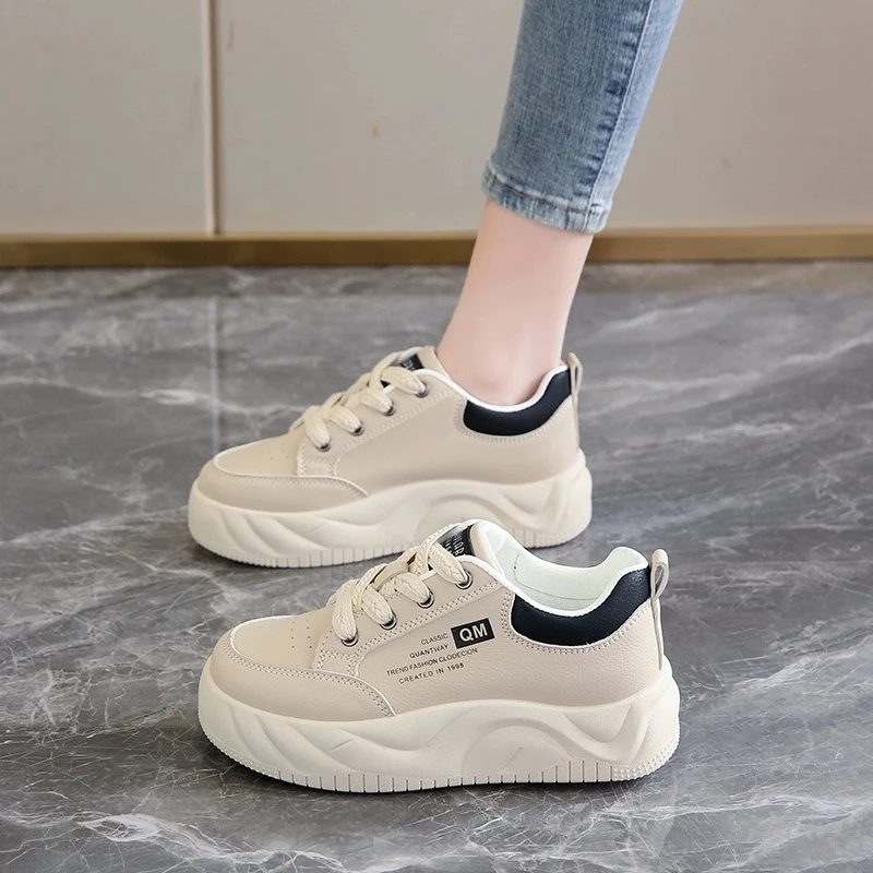 【女生板鞋】春夏休闲百搭皮面板鞋X377