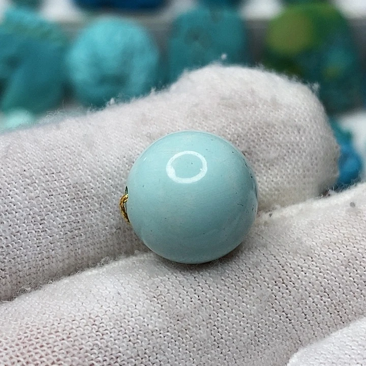 未镶嵌绿松石天然原矿 带武汉地大证书