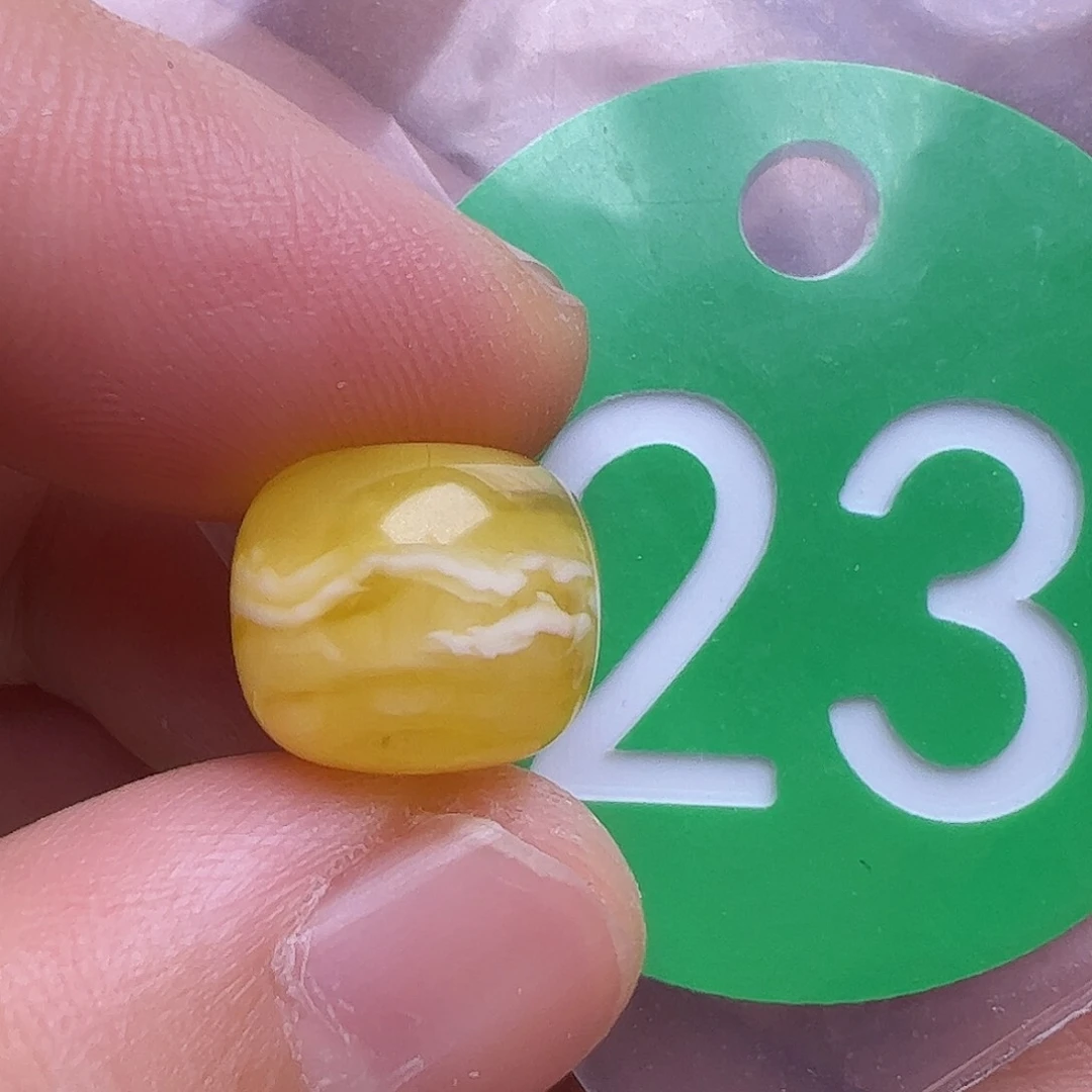 未镶嵌蜜蜡裸石花粉11.4m m