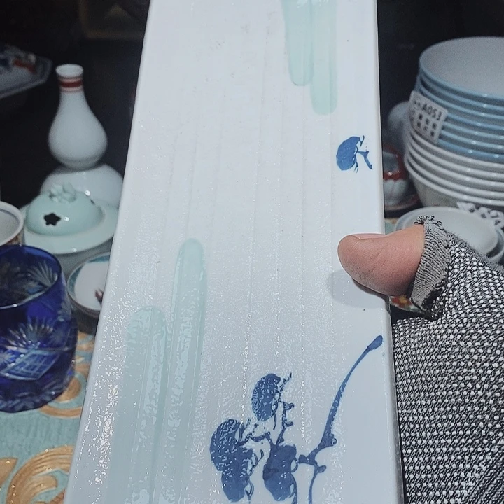 瓷片新年快乐万事如意