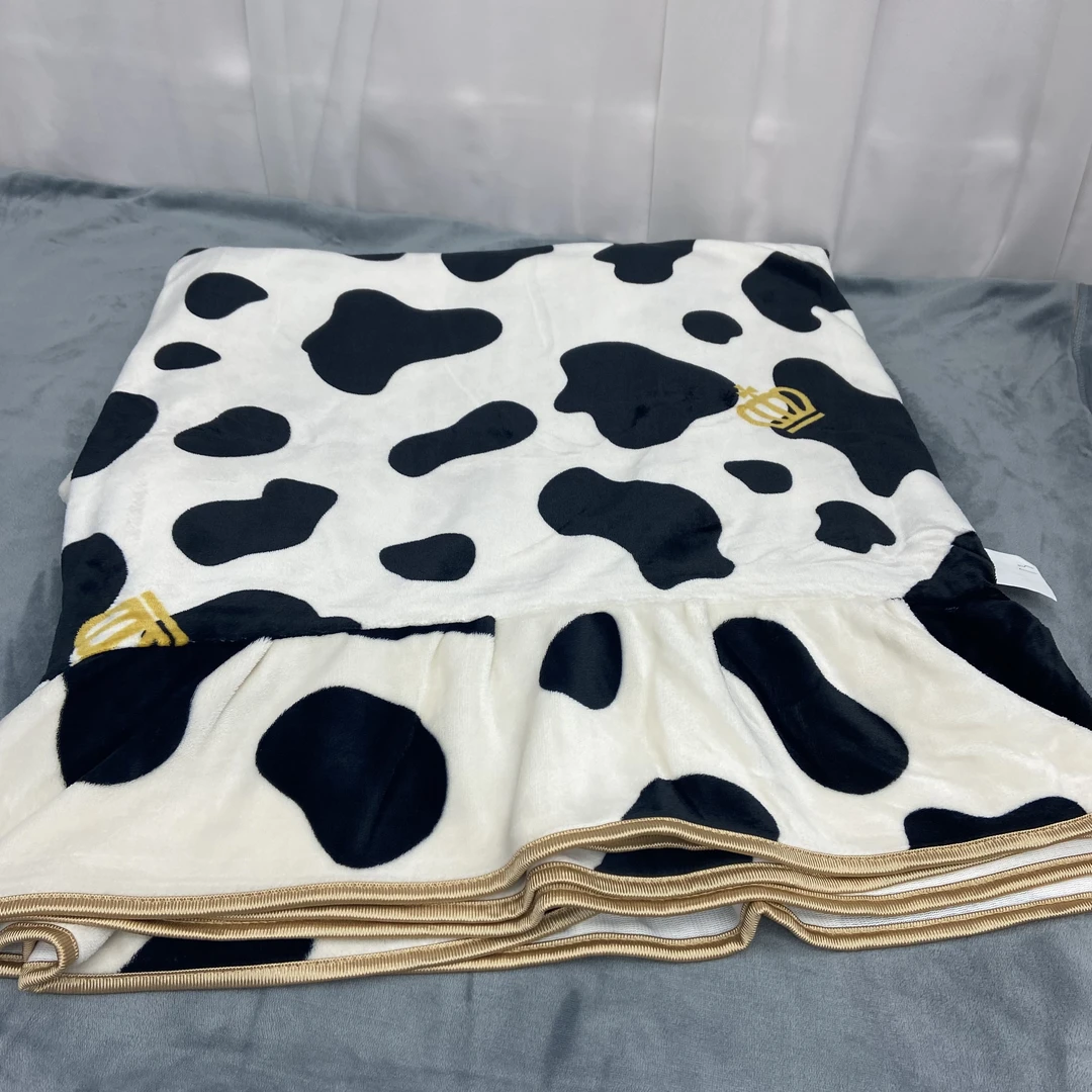 【115】奶牛派对  加厚牛奶绒 床单 245/250cm