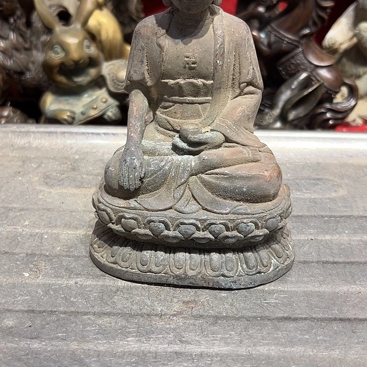 陈***福黄铜摆件，文房工艺品摆件