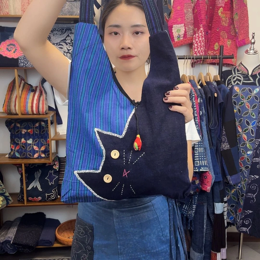 棉棉妤然服饰土布包