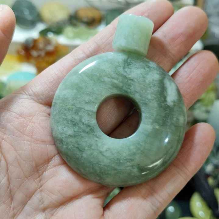 岫玉平安扣未镶嵌