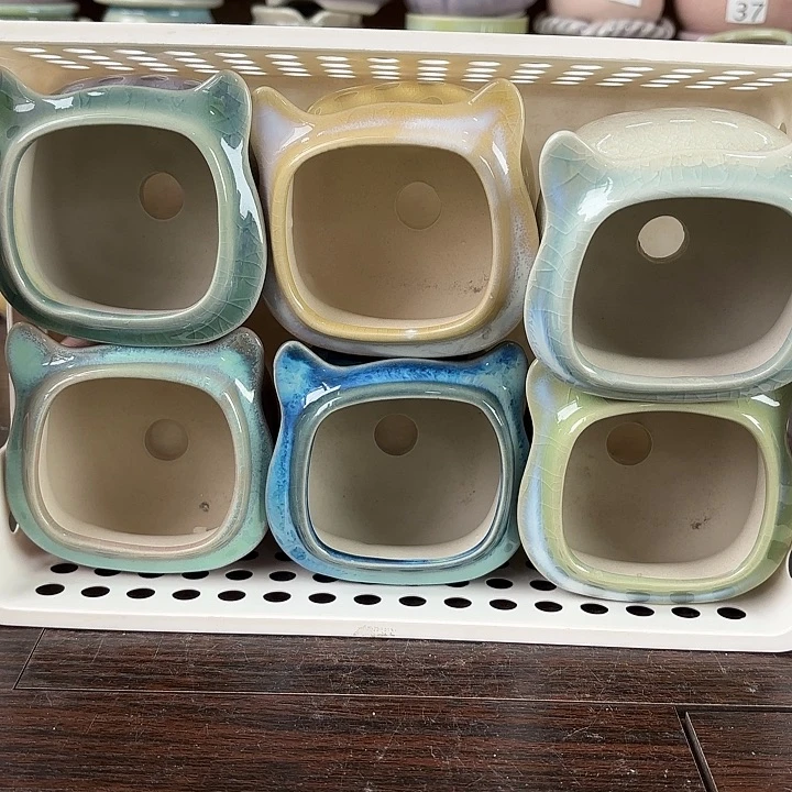 红陶量货/口高深浅搭配发6个