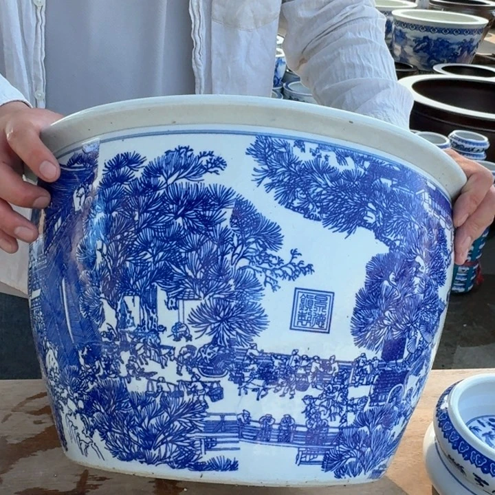 陶瓷艺术品，直径40，高24