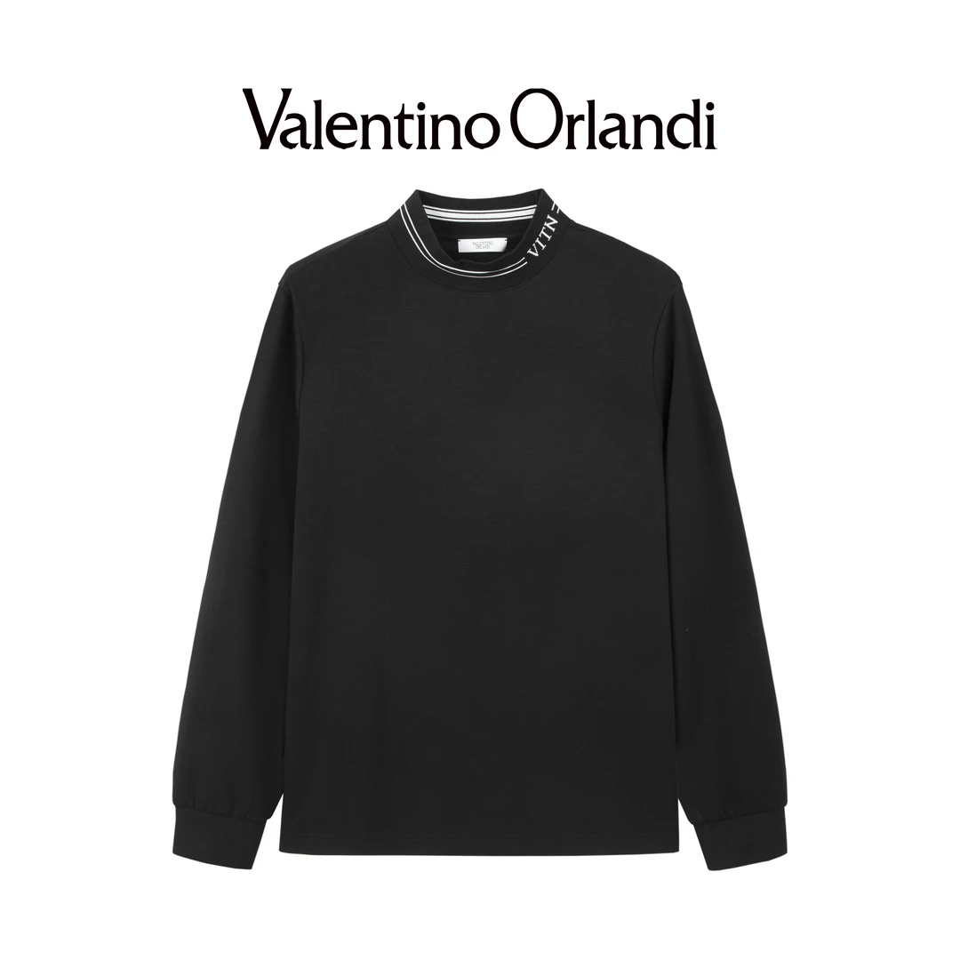 男士休闲百搭圆领加绒套头卫衣秋冬纯色黑色秋季上衣1VT159549