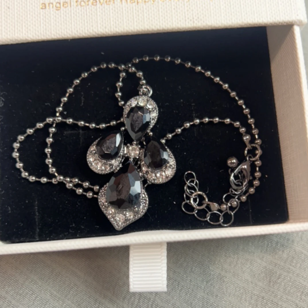 铜合金琉璃耳饰 欧美风轻奢时尚优雅项链3589