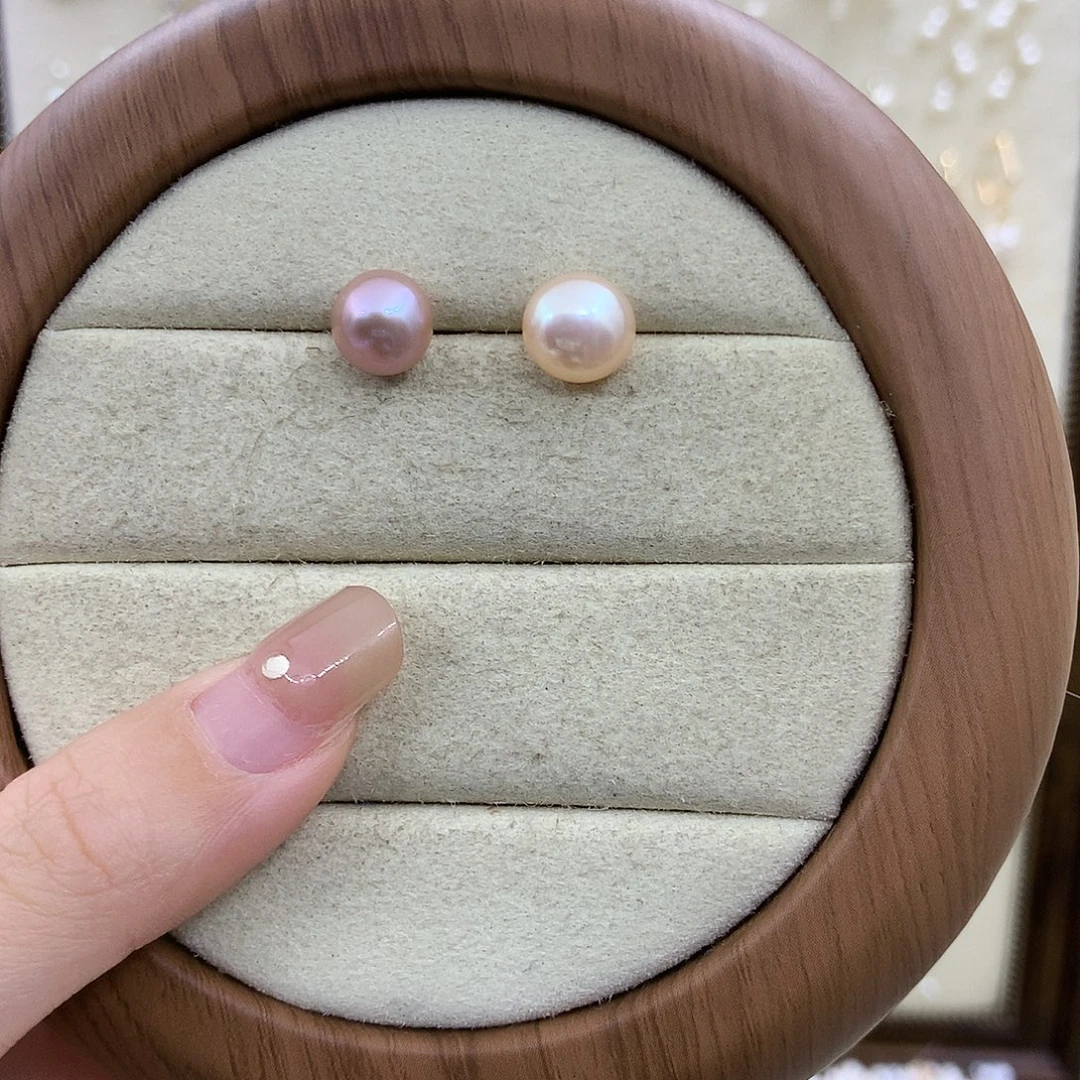 耳饰淡水珍珠银S925镶嵌