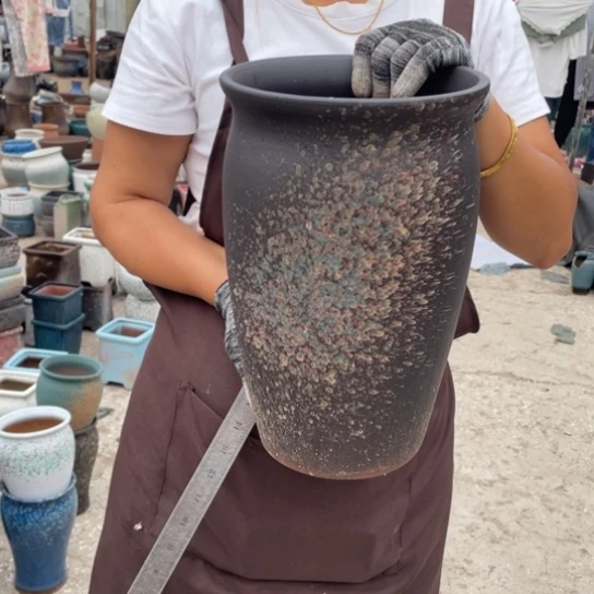 紫砂花盆口20高33正品正品