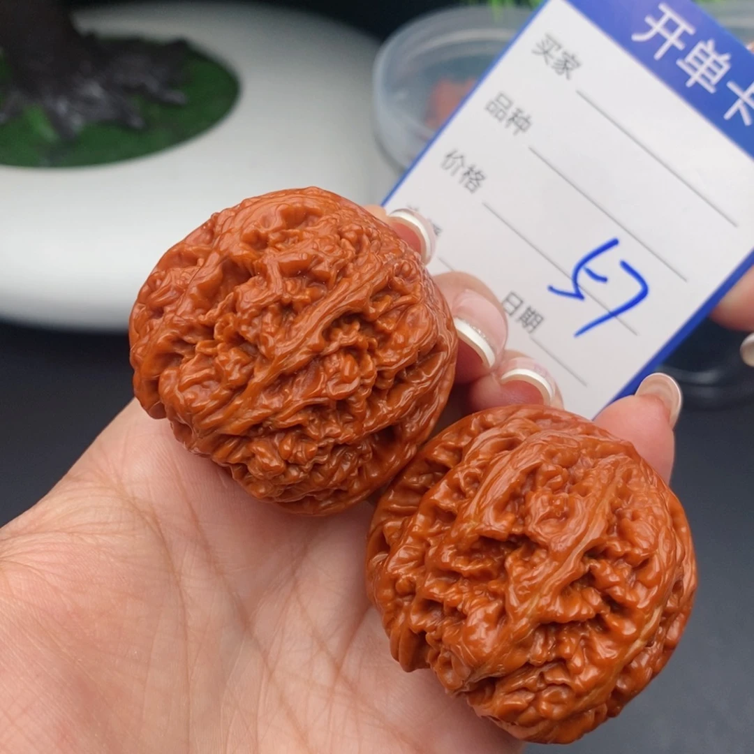 文玩核桃把件42粗筋57