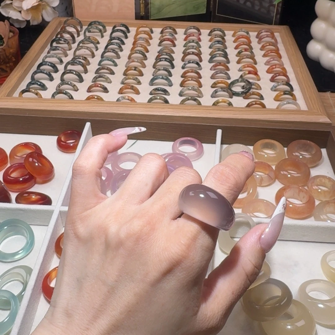 *****玛瑙/玉髓未镶嵌戒圈