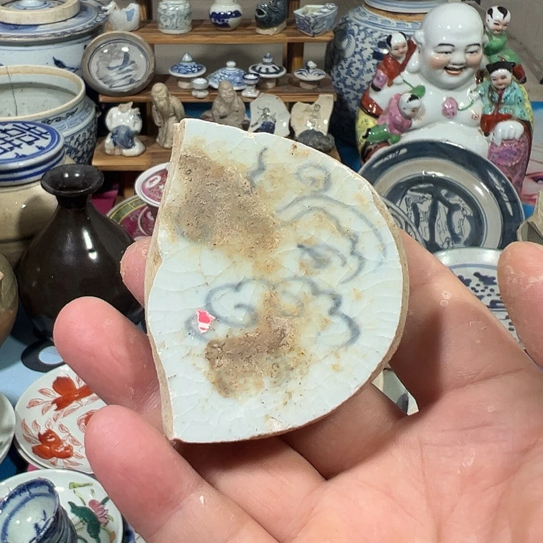 瓷片Y 青花瓷片标本，全场包邮