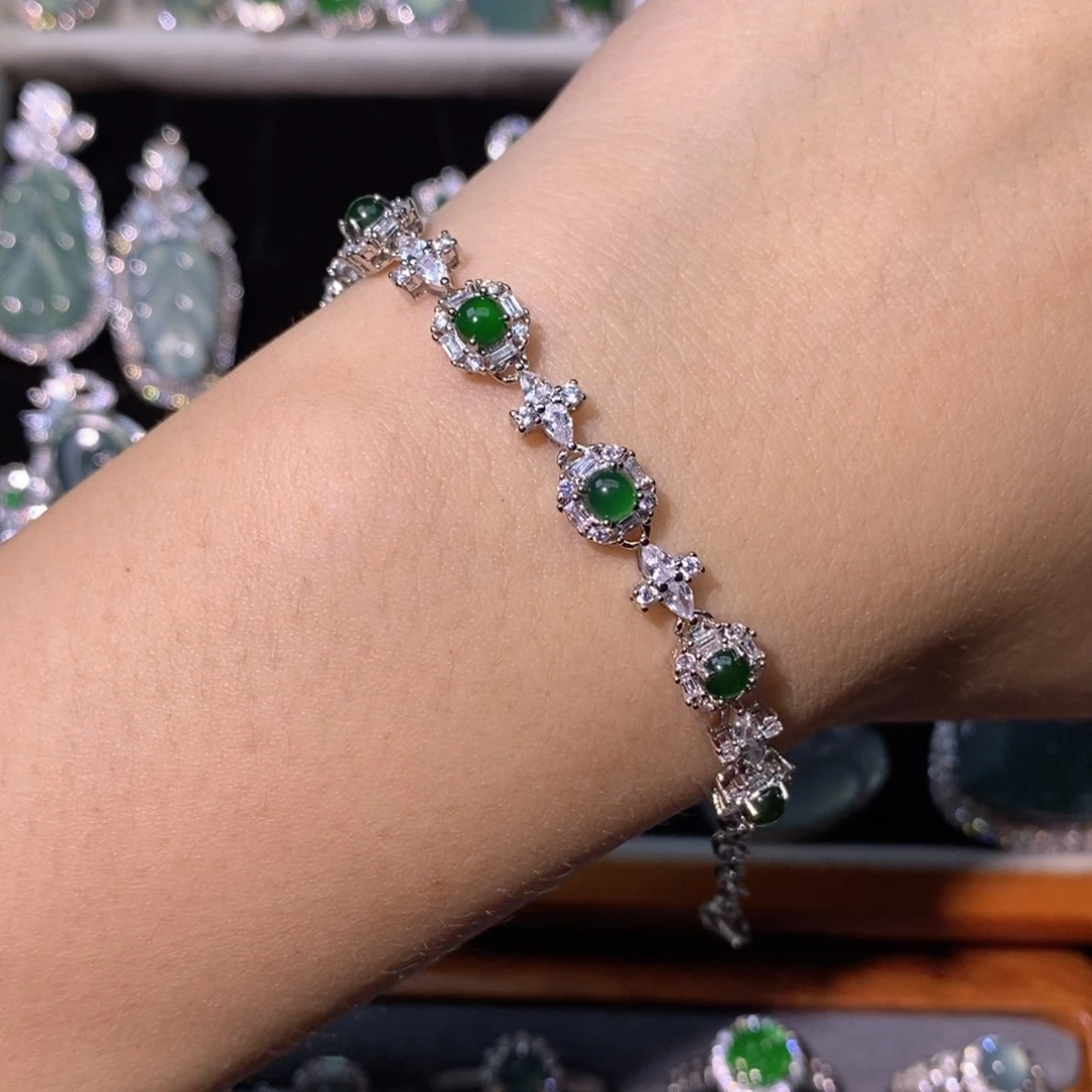 翡翠未镶嵌颈饰天然