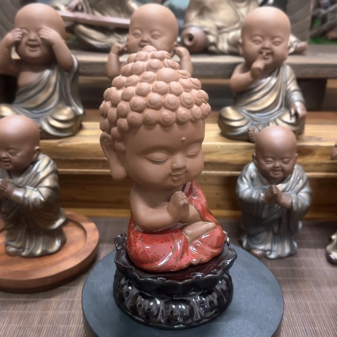 陶瓷陶瓷紫砂如来摆件