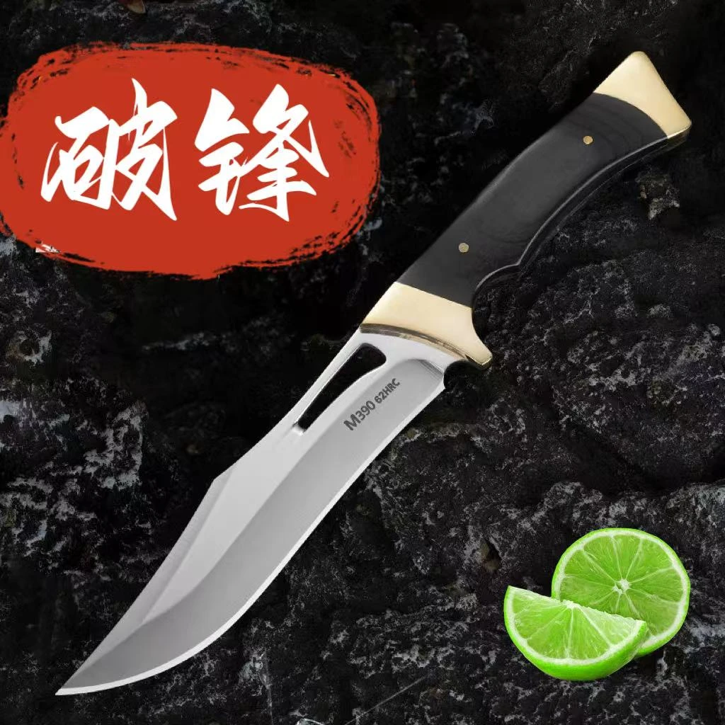 破锋全钢家用实木手柄户外吃手把肉刀牛排水果刀分割刀手工锻打刀