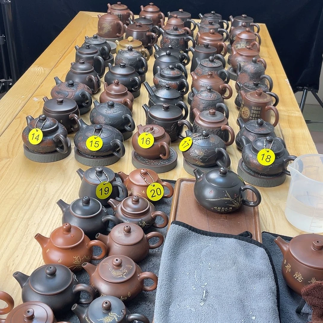 清***光泥塑福利壶无礼盒装