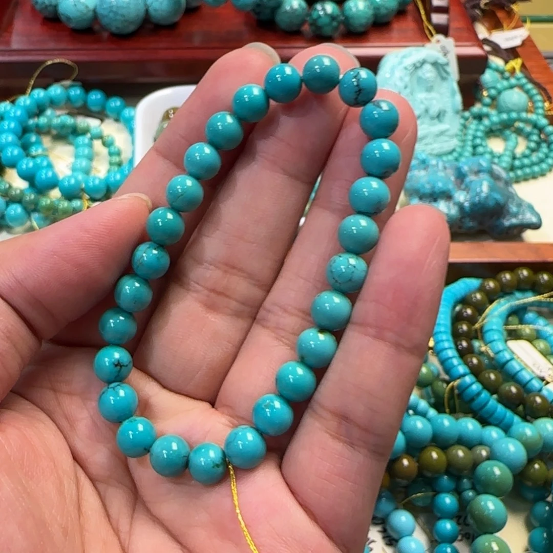 绿松石未镶嵌手串7mm5275