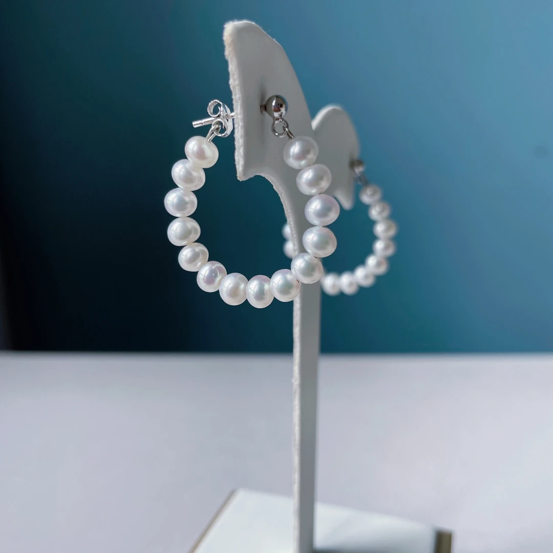 合金耳饰 圆圈耳饰4.5mm 直径2.6cm