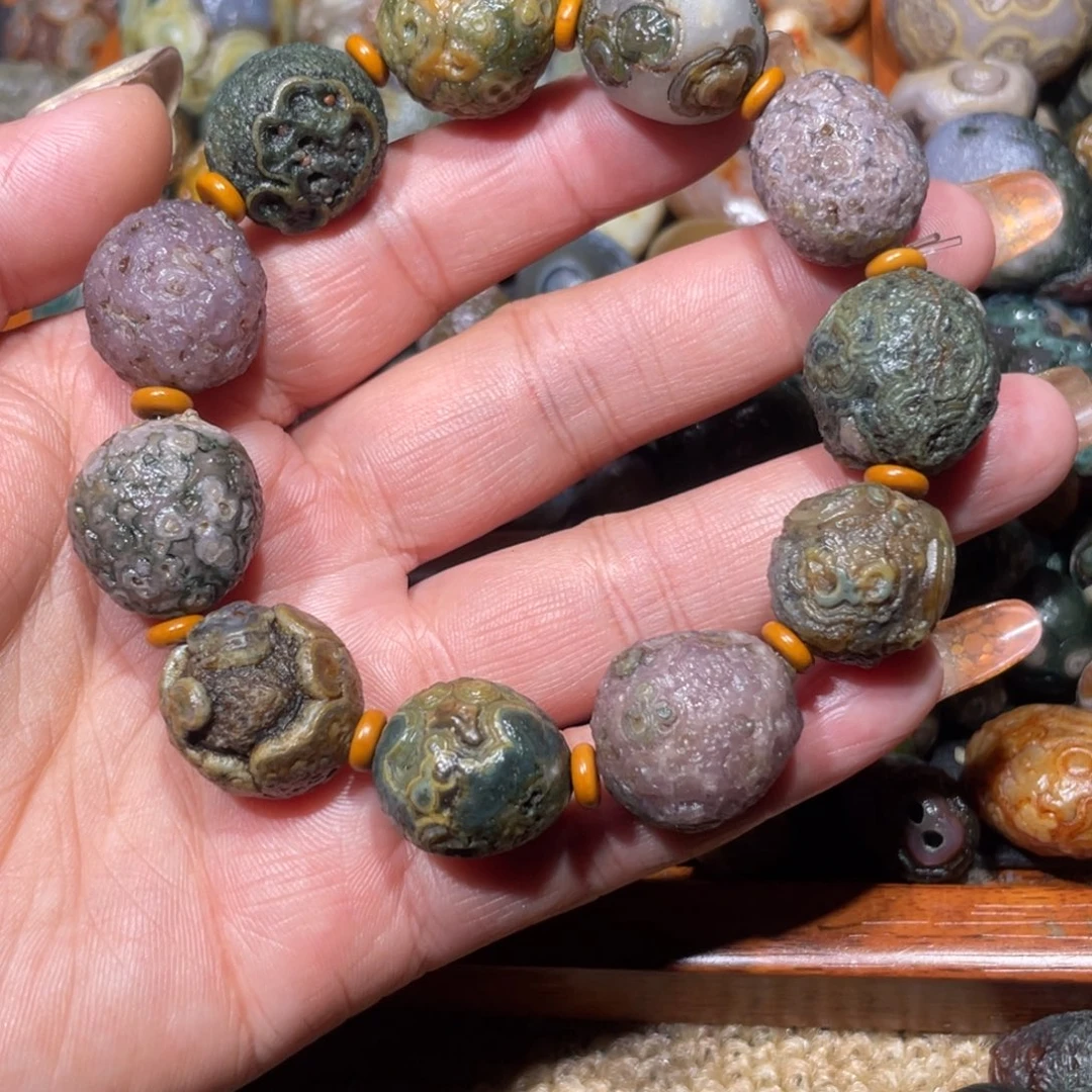 阿拉善眼睛石手链88888