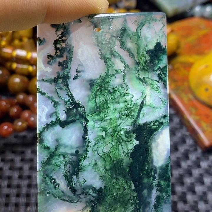 玛瑙/玉髓颈饰足银镀金镶嵌w****8