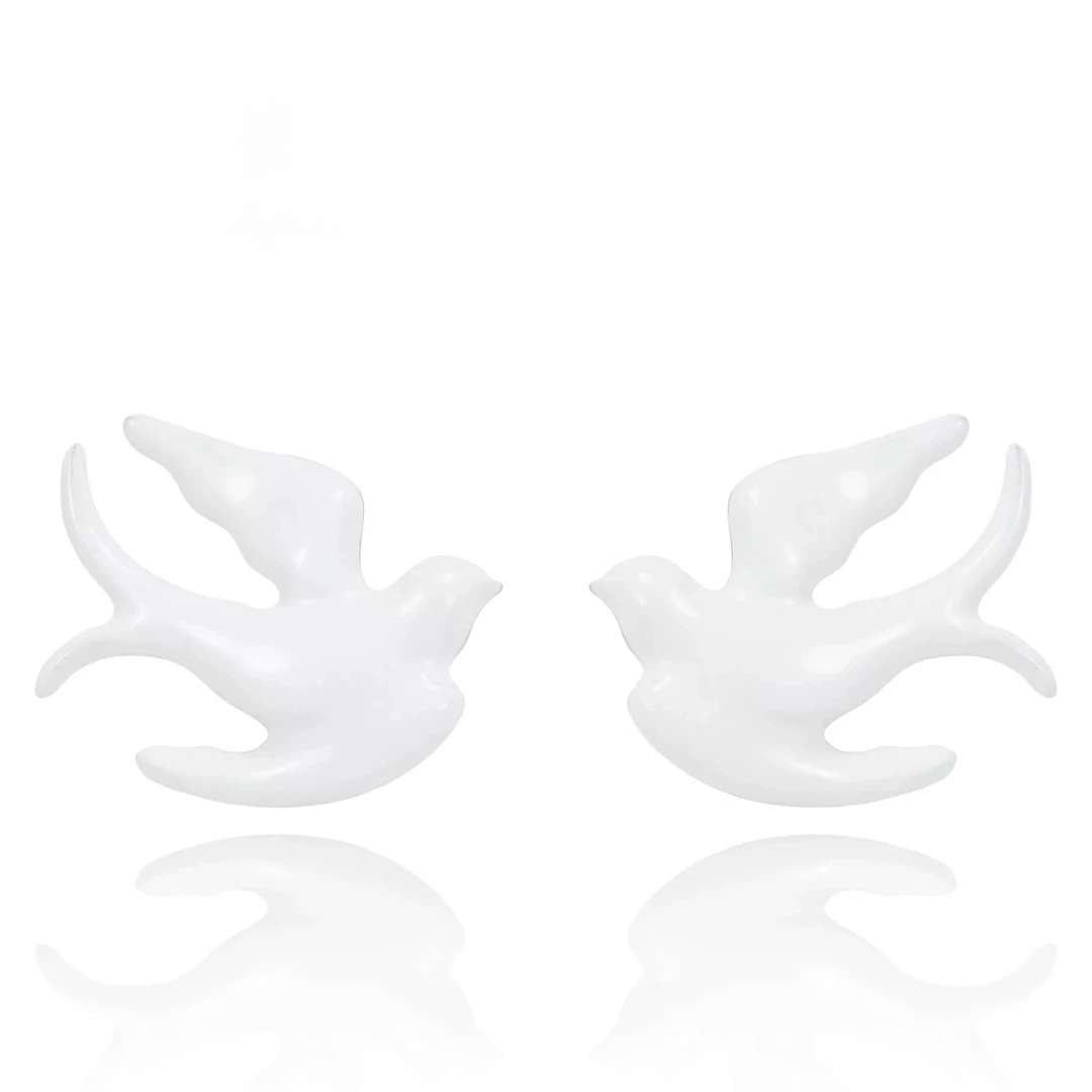 铜合金耳饰 款燕归来“设计款百搭耳钉简约气质时尚高级耳环