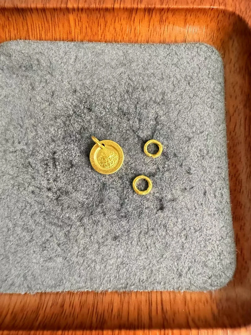 足金999 卡5盘缠黄财神吊坠