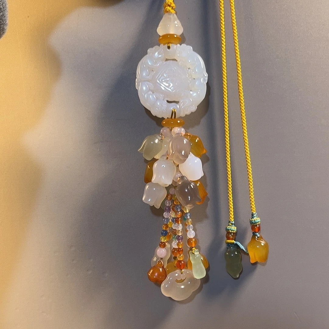 り***年玛瑙/玉髓未镶嵌车挂福利款汽车挂件