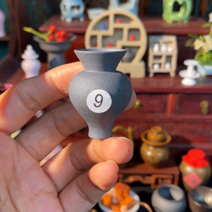 摆件微陶老王迷你花瓶