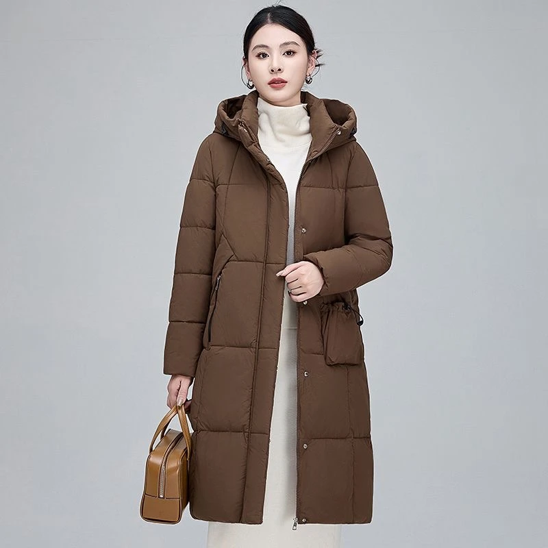 2025冬装新款连帽宽松棉袄大码加厚宽松棉服中长款外套棉衣女