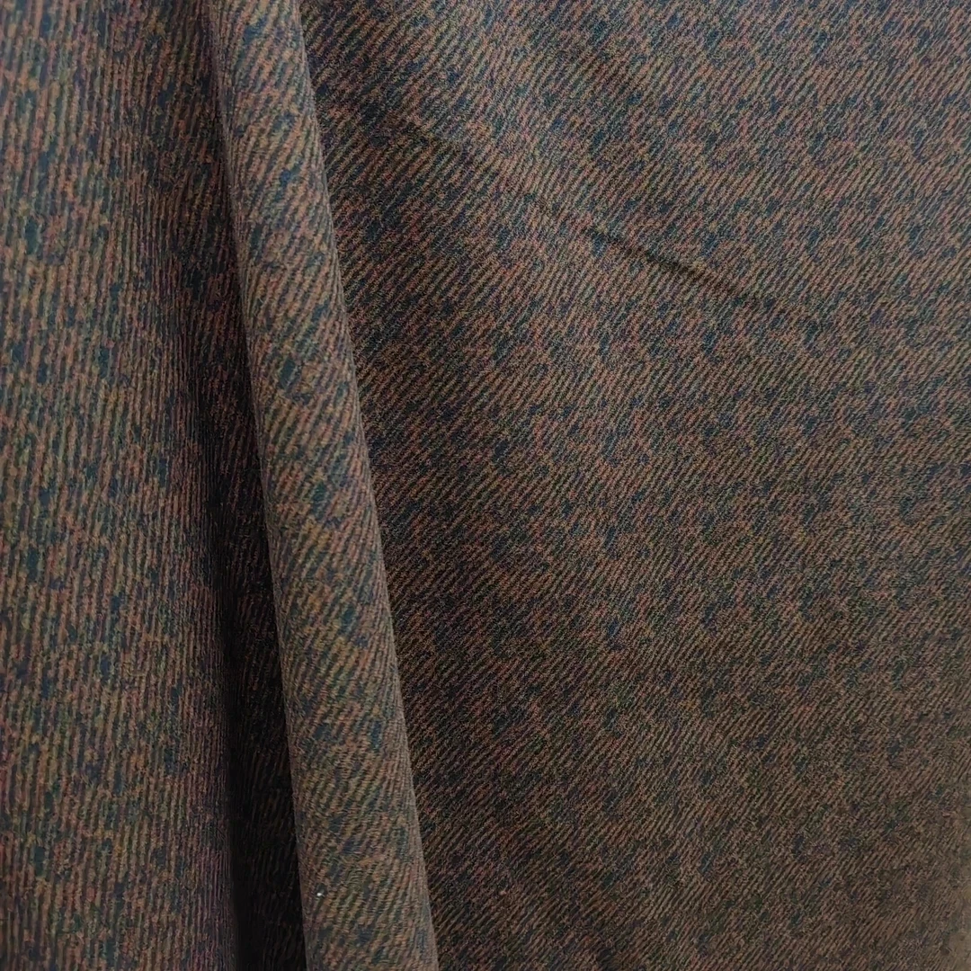 咖色  意奥炫彩羊绒布料活动价