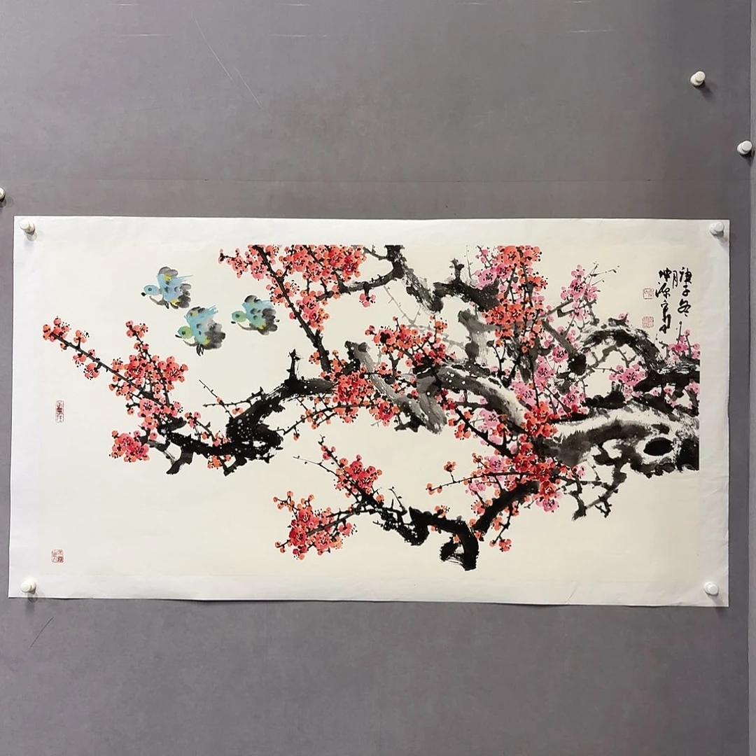 国画亲笔手绘放心去藏