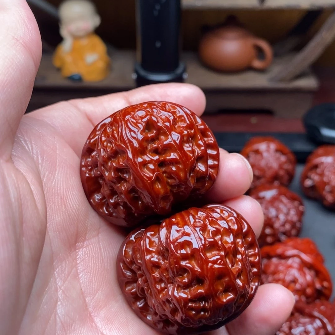 吊坠文玩核桃39白狮子